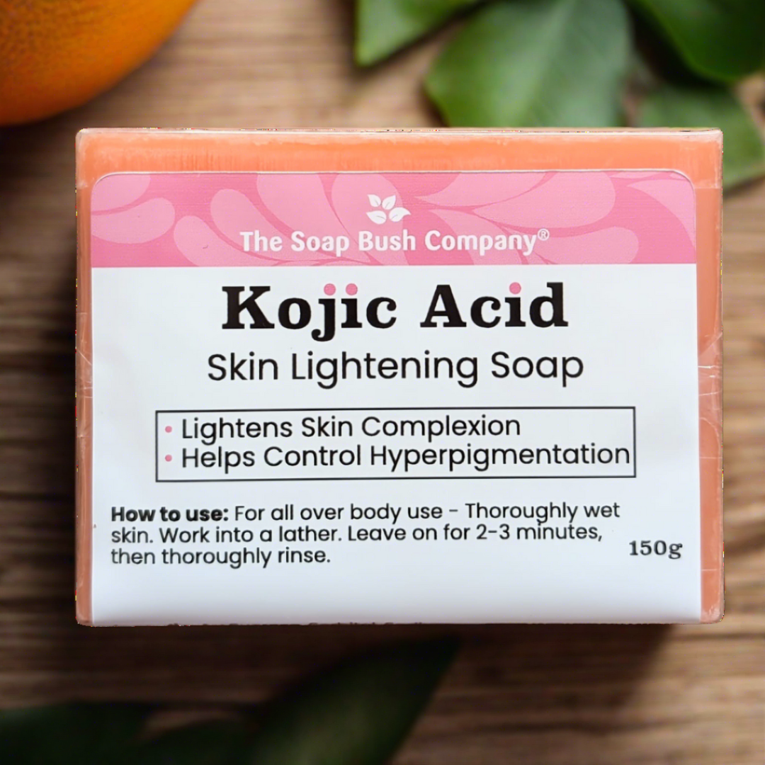 kojic acid soap, skin lightening, skin brightening, hyperpigmentation, turmeric, papaya, all over body use, soapbushco, kojie san, the soap bush company, soap bush co, Clore Beauty Supply,Hair Mall, BSW, Rex, BCI, JNK, Mama Cee Beauty Supply, Miami Beauty Supply, Ricom, Hera Beauty Supply, Mama Africa Beauty Supply