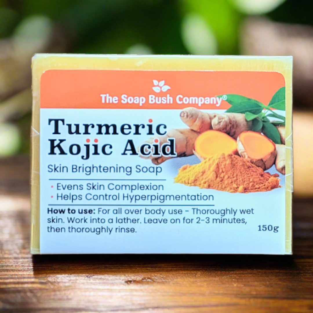 The Soap Bush Company Kojic Acid Skin Lightening Soap, Lightens Skin Complexion, Helps Control Hyperpigmentation, kojie san kojic soap, kojie san skin brightening soap, marie france Real Kojic Acid Soap (Maximum Strength) kojic acid soap, skin lightening, skin brightening, hyperpigmentation, turmeric, papaya, all over body use, sopabushco, soap bush co,Clore Beauty Supply,Hair Mall, BSW, Rex, BCI, JNK, Mama Cee Beauty Supply, Miami Beauty Supply, Ricom, Hera Beauty Supply, Mama Afrca Beauty Supply